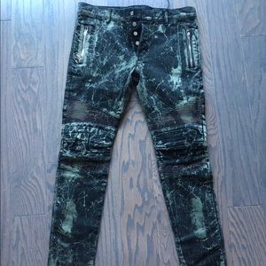 Men’s Balmain Acid Wash Denims 33 Skinny